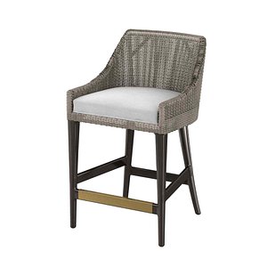 3D vincent counter barstool model