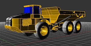 articulated hauler 3d model