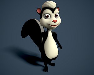 cartoon polecat 3D