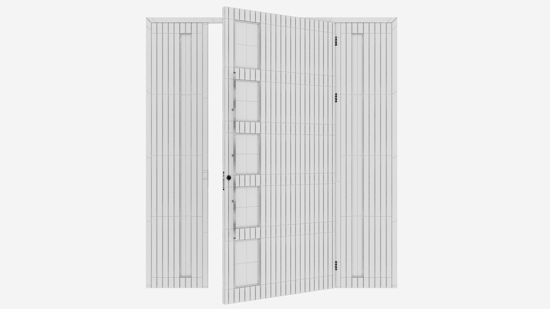 Aluminium Door 93 3D Model - TurboSquid 2021026