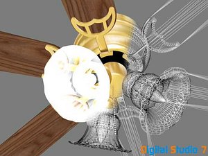 1 Fan with Light - 3ds
