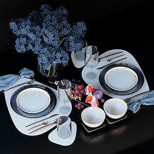 3D Tableware set model