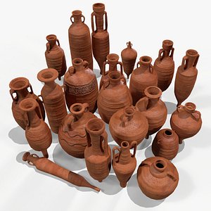 3D 22 PBR Amphorae