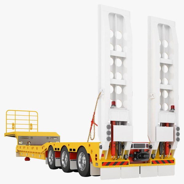 Drake Trailers Steerable Widener Low Loader 03 3D model