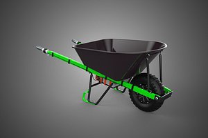SINGLE WHEEL DIRECT DRIVE ELECTRIC WHEELBARROW POWER BARROW MONO 3D model