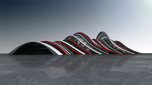 3D Futuristic Building 05