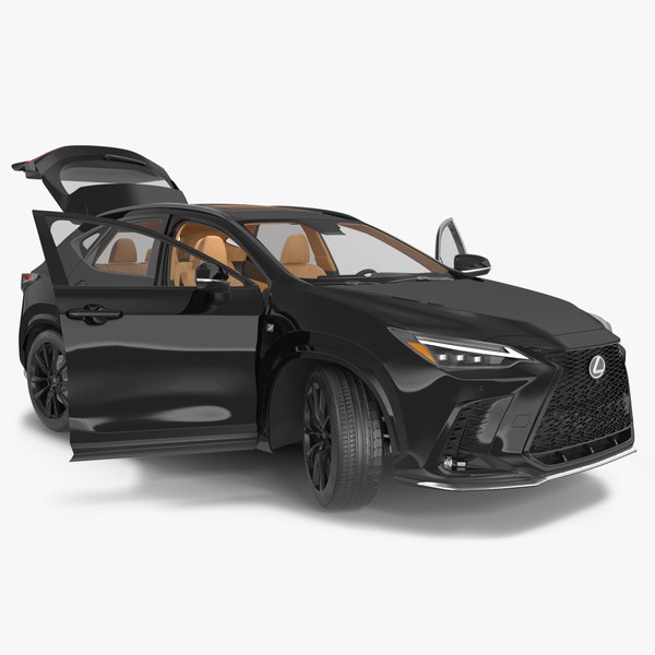 2024 Lexus NX 블랙 심플 인테리어 리지드 3D 모델 - TurboSquid 2161039