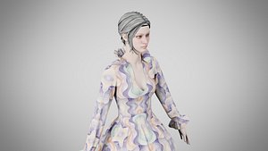 3D Dress 30 Soft Petal Mosaic