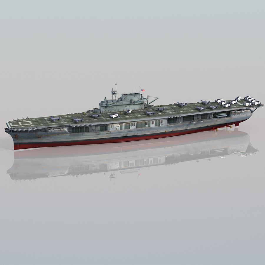 3ds uss enterprise cv-6 big