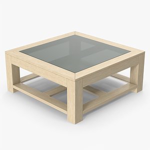 3D Glass Coffee Table