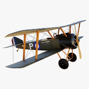 wwi sopwith pup aircraft 3d model
