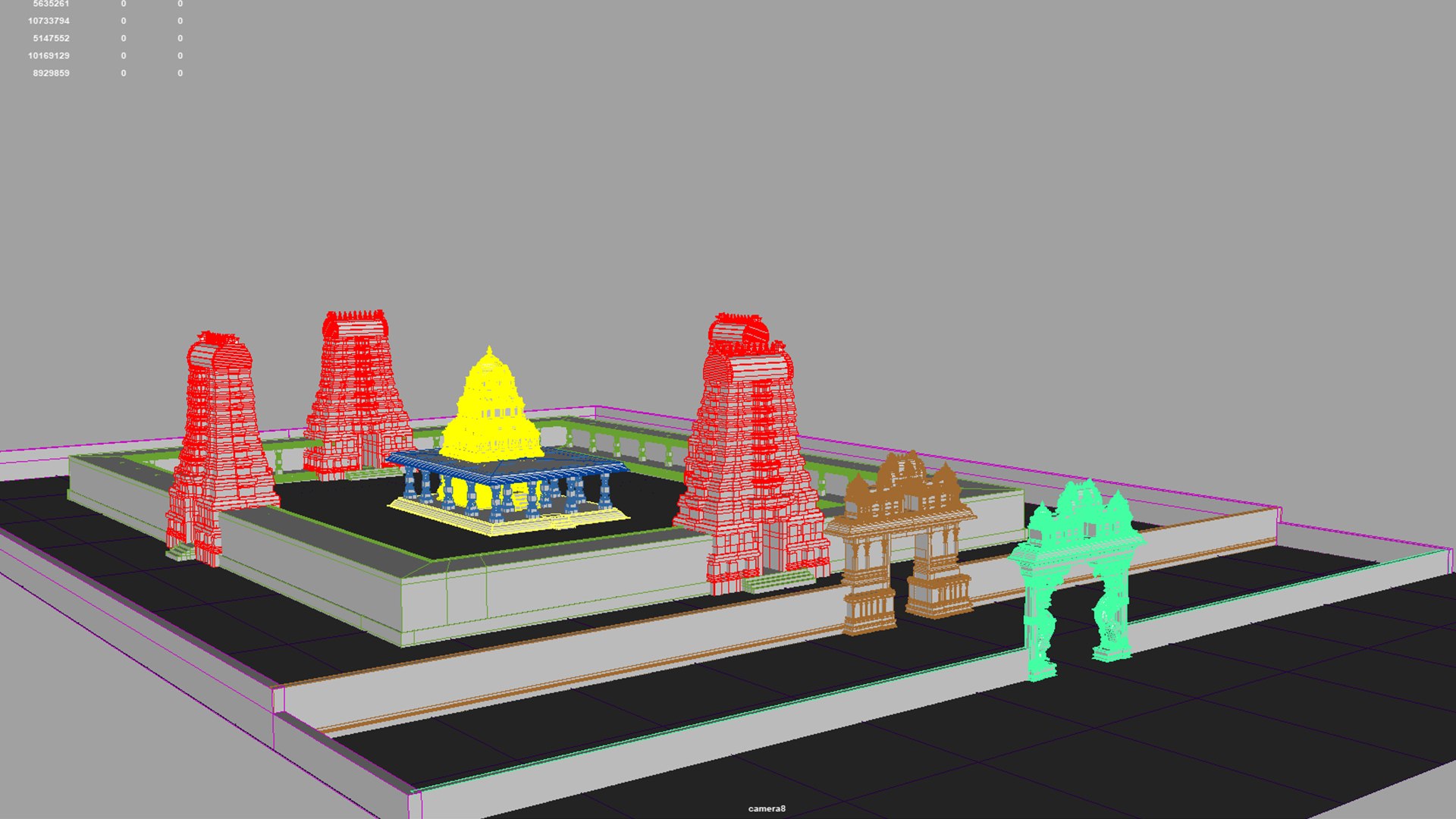 Hindu Temple 3D Model - TurboSquid 2376983