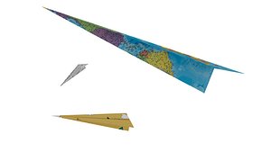 Rigged Paper Plane Maya