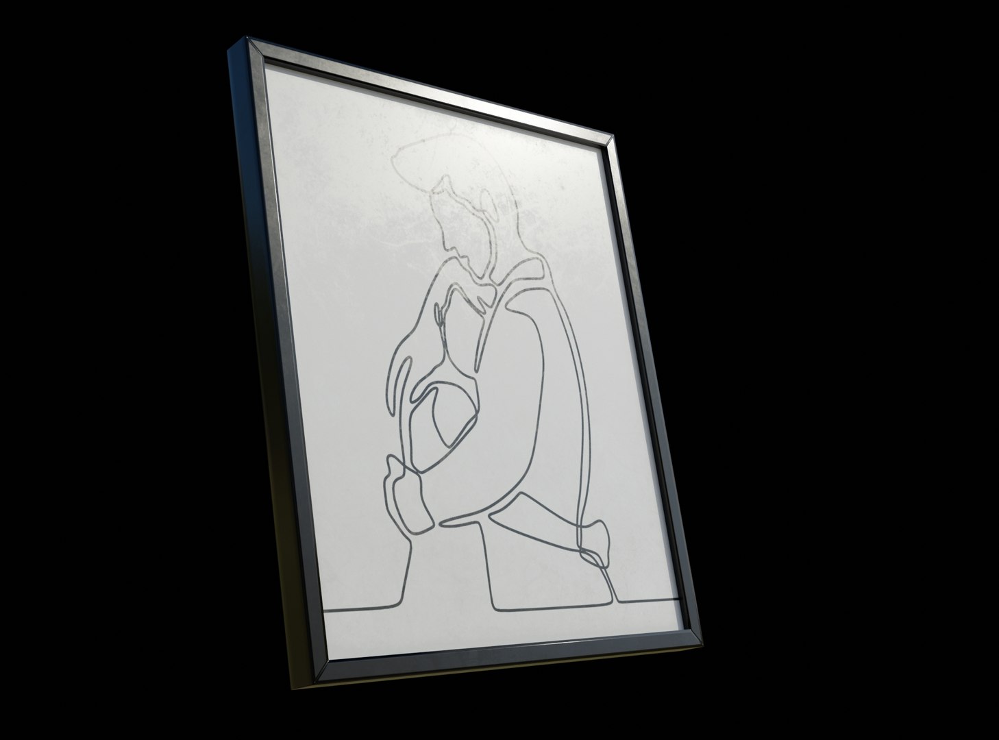 3D Minimalist Picture Frames PBR Model - TurboSquid 1739569