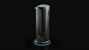 Sci Fi Cylinder 3D model