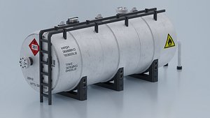 3D Cistern Oil tank lowpoly PBR