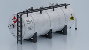 Cistern Oil tank lowpoly PBR