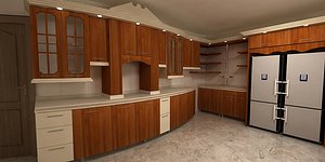 3D avant-garde kitchen model