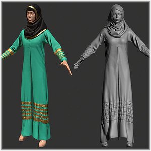 3D cloth arab model