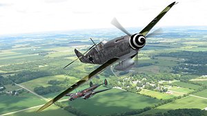 messerschmitt bf 109 fighter aircraft 3D