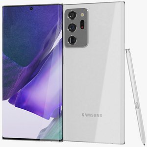 3D realistic samsung galaxy note20 model