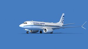 3D model Boeing 737 Max 7 Universal Charters