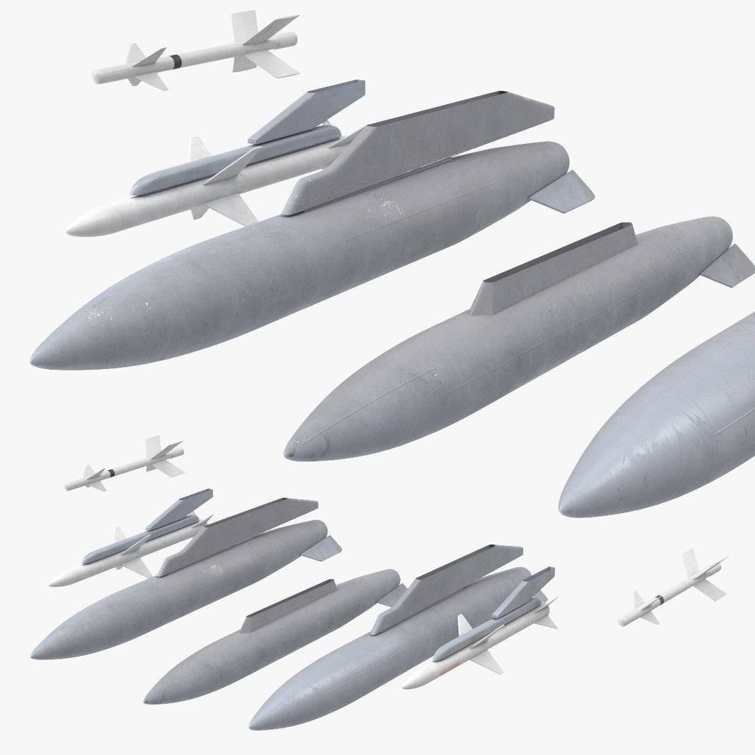 Fighter Jet Armament 3D model preview