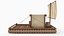 3D Wooden Raft model