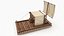 3D Wooden Raft model
