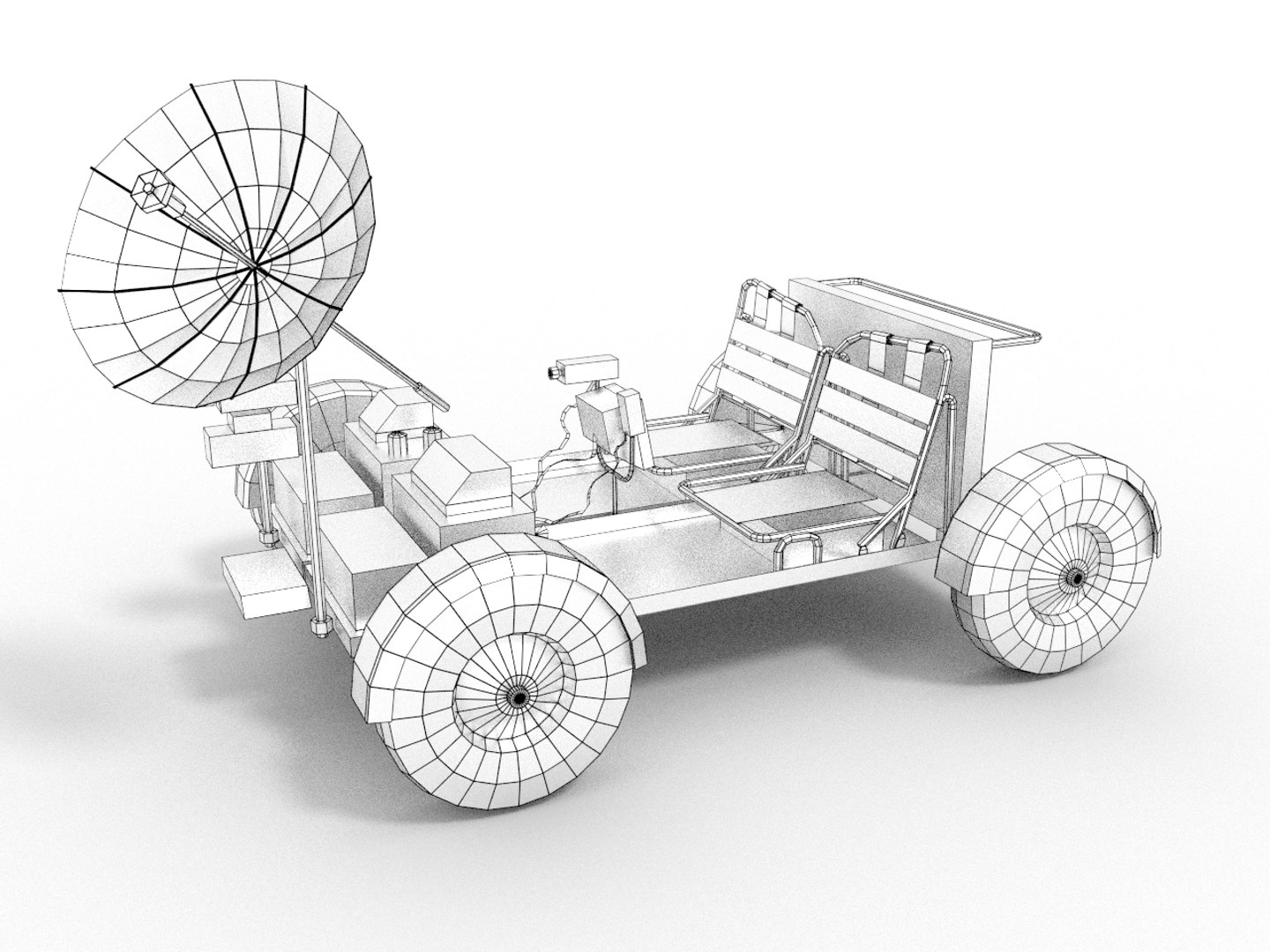 3d Model Moon Rover