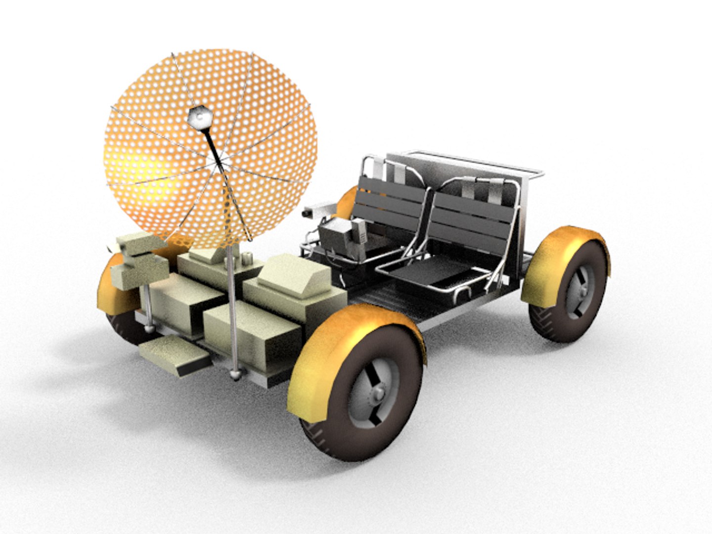 3d Model Moon Rover