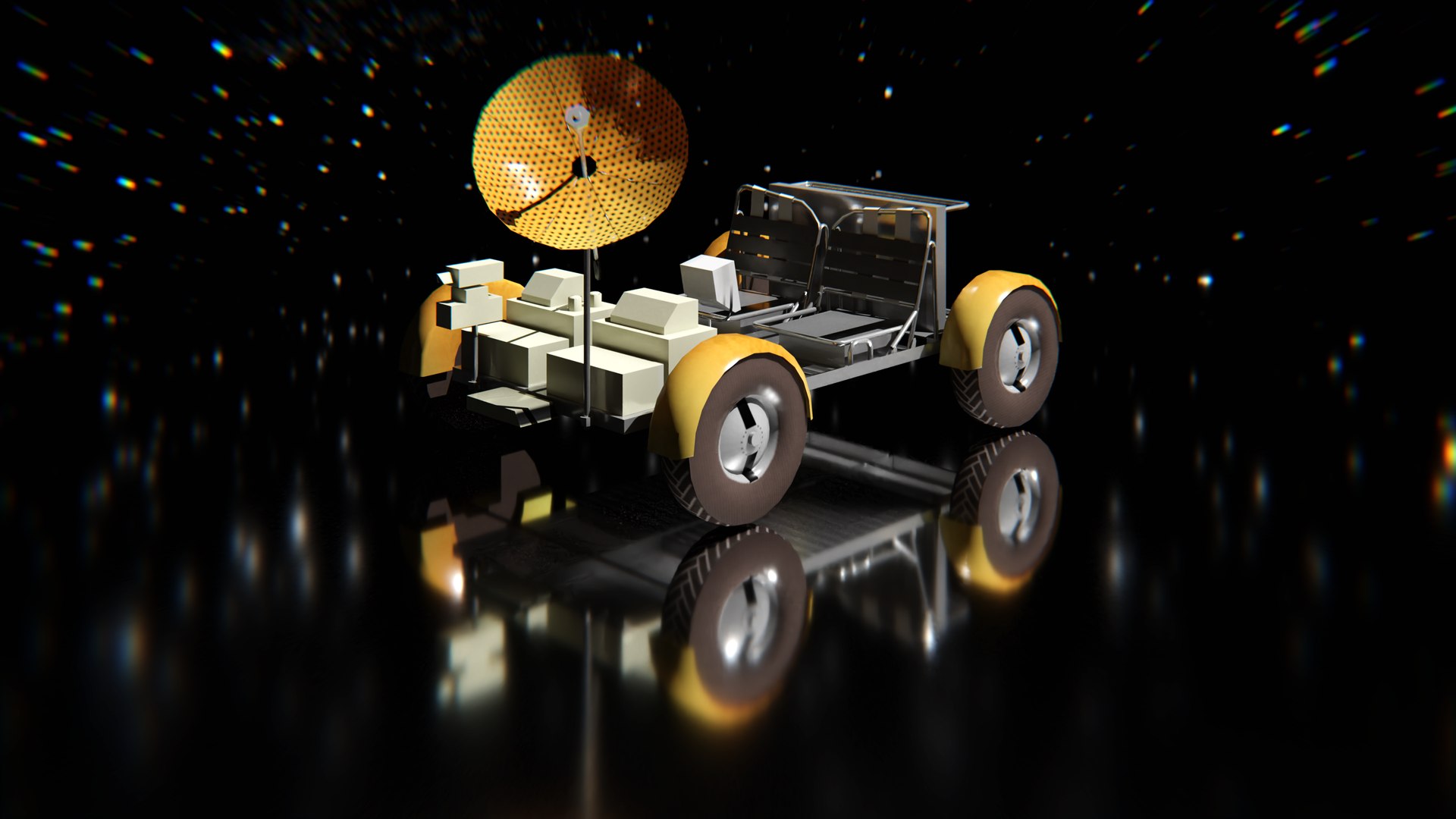 3d Model Moon Rover