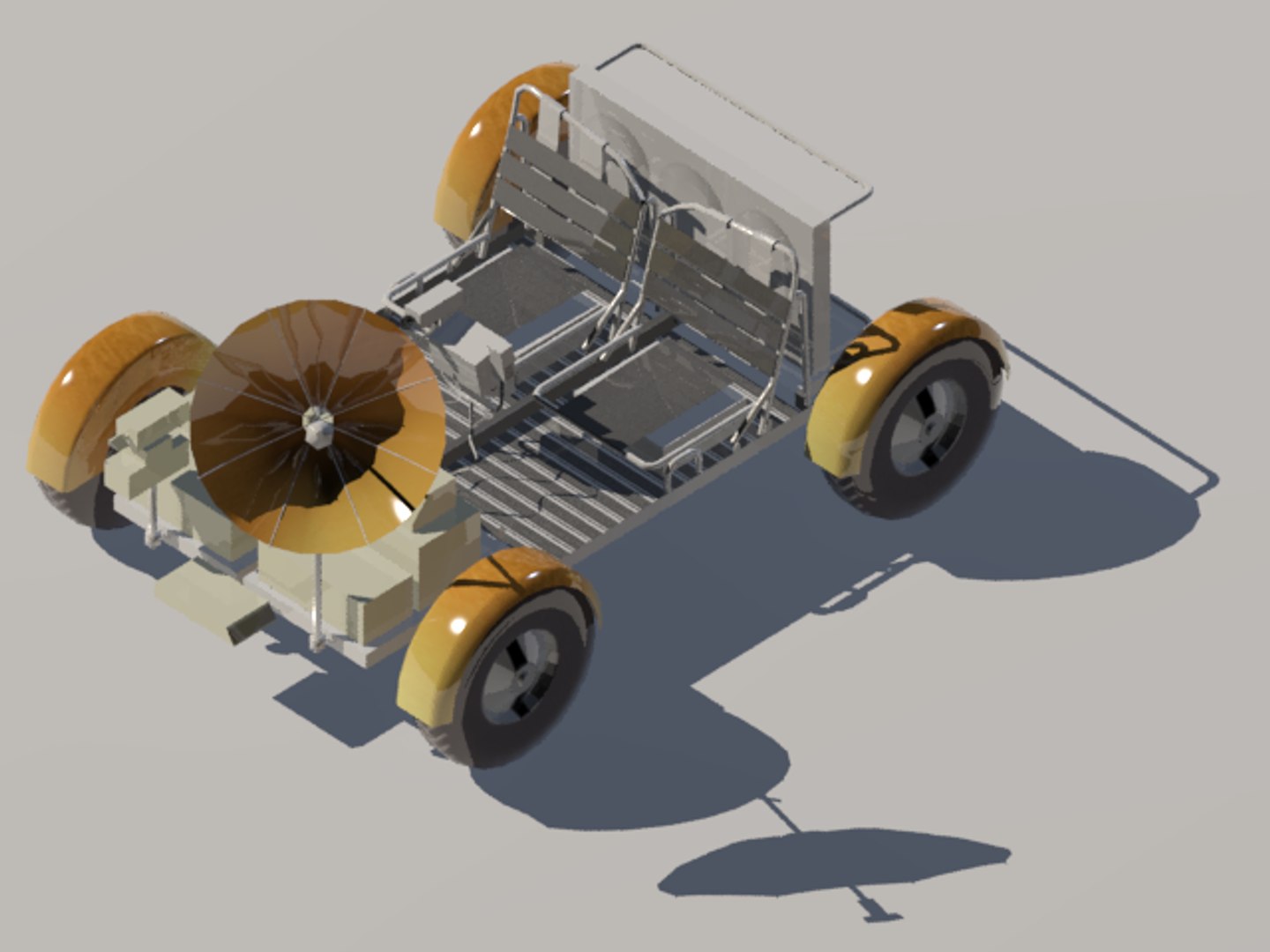 3d Model Moon Rover