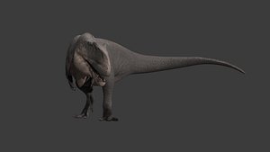 Realistic Giganotosaurus Rigged Lowpoly Model model