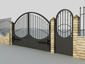 Gate with an electro closer