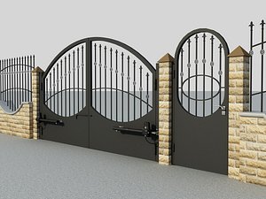 Gate with an electro closer