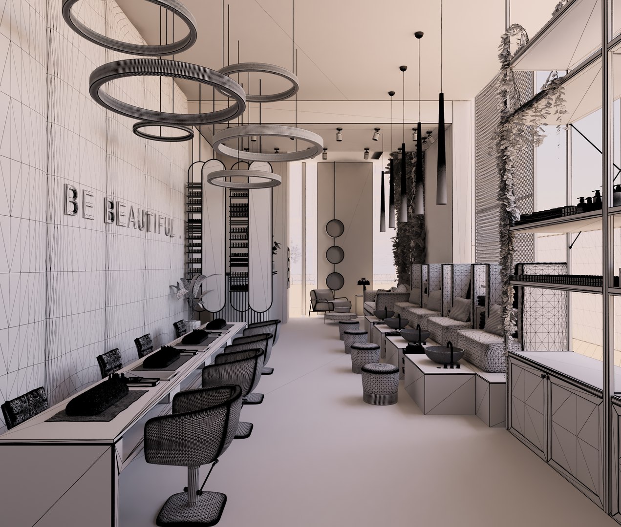 Beauty Salon Women Institution 3D Model - TurboSquid 2113531