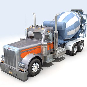 style concrete mixer 02 obj