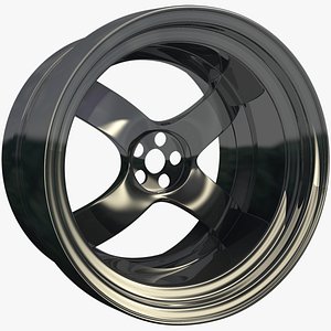 3d model racing rim sport stock
