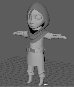 girl vampire 3D model