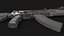 3D AK-204 Assault Rifle Kalashnikov 200 Series model