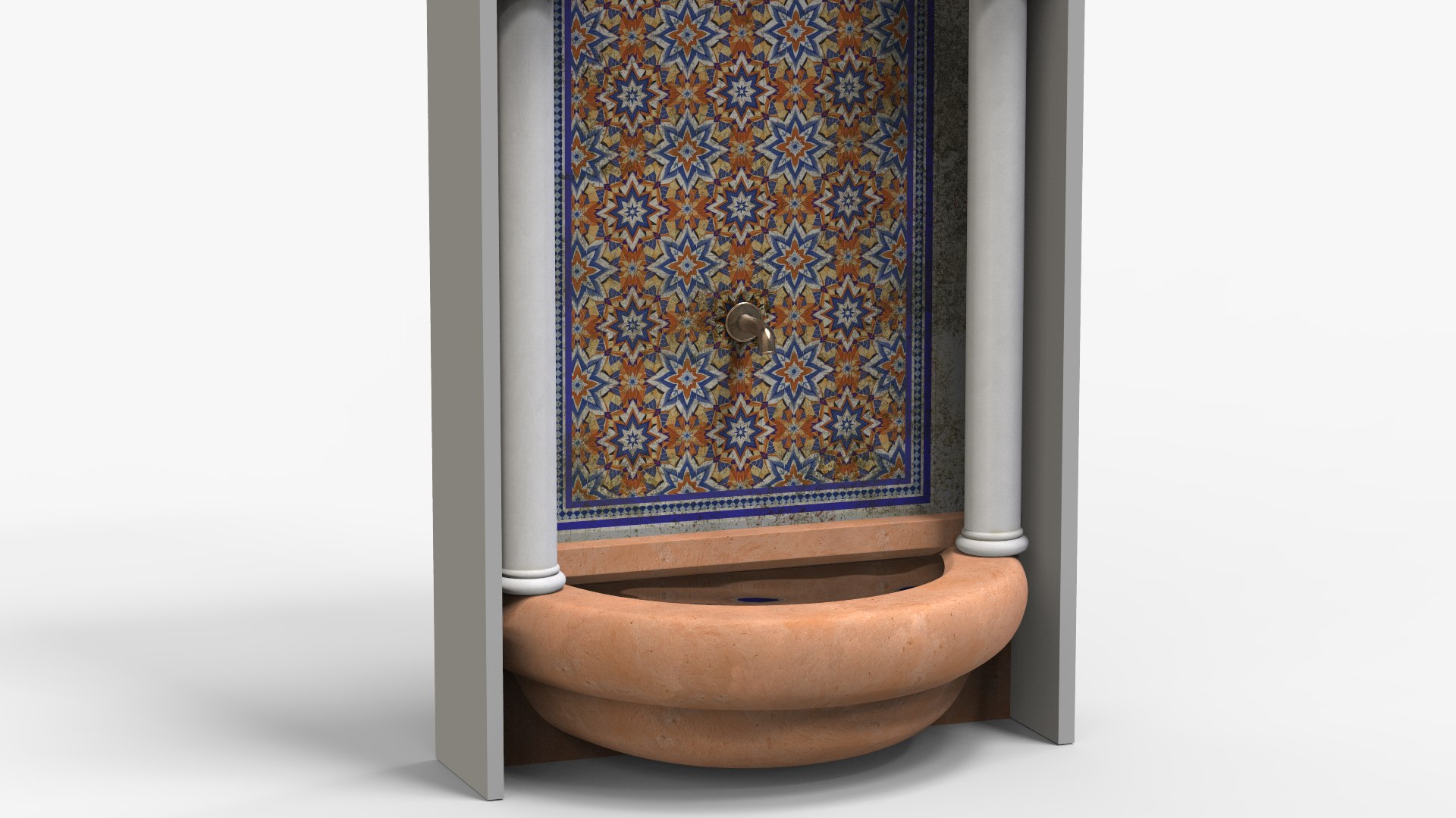 Wall Fountain Moorish architecture model https://p.turbosquid.com/ts-thumb/X4/QZo7Eg/oY/untitled.11343/png/1740937117/1920x1080/fit_q87/1dae9c3b2dab9539711277b6916ba0226c966231/untitled.11343.jpg