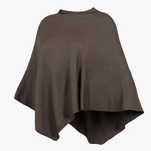 Brown Knit Cape Remastered