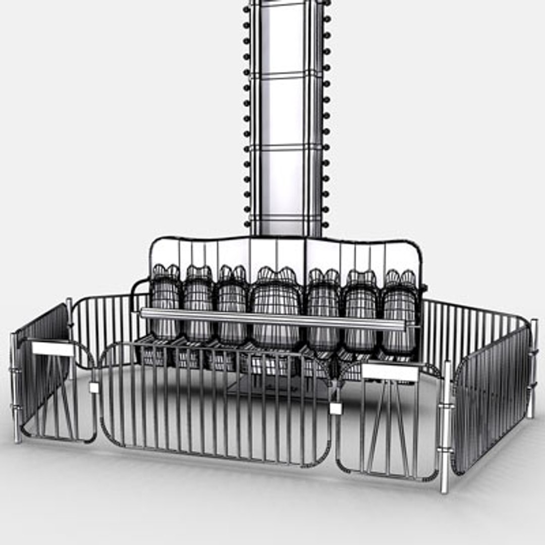 Pendulum Amusement Ride 3d Model