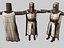 knight character 3d model