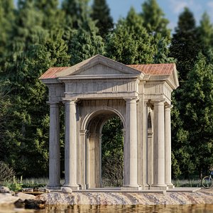 Portico Doric order  Gazebo