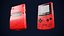 GBC Game boy color in four colors 3D model