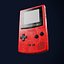 GBC Game boy color in four colors 3D model