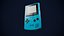 GBC Game boy color in four colors 3D model