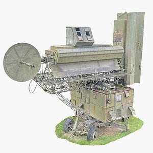 Russian Old Weathered Surfacetoair Missile Radar 3D model